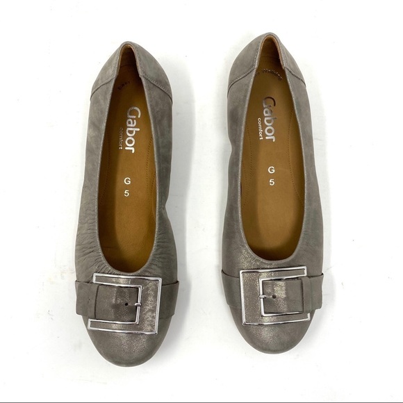 Gabor shimmering Leather Buridge L Ballet Flats - Picture 4 of 8